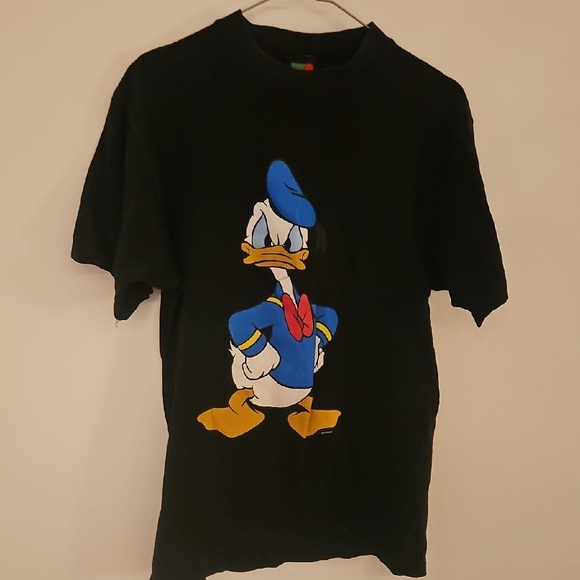 Mickey Unlimited Other - Black T-Shirt with Donald Duck Graphic